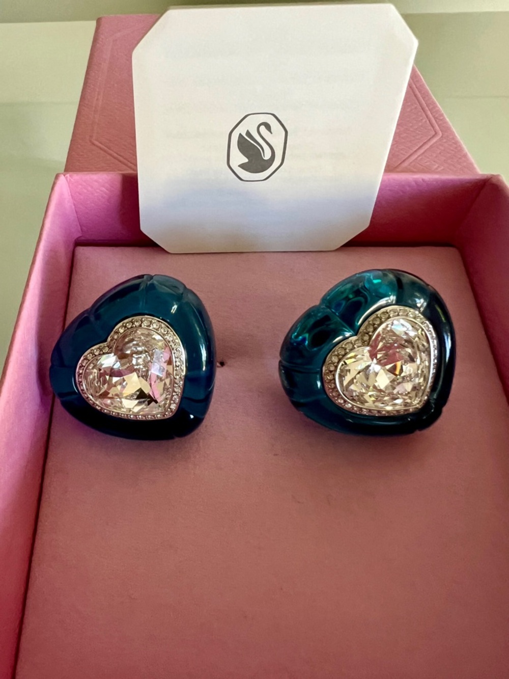 SWAROVSKI Dulcis Heart Clip-On Earrings